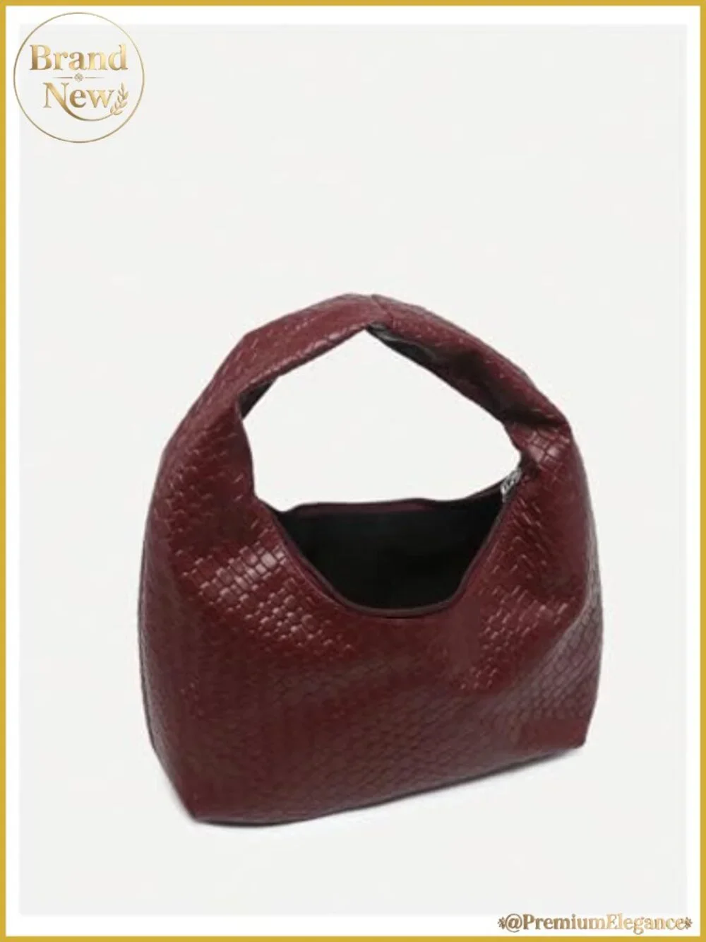 Women's Vintage PU Leather Hobo Bag with Top Handle and Shoulder Strap,